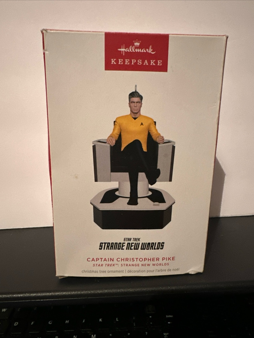 Hallmark Star Trek Captain Christopher Pike Ornament - Yellow